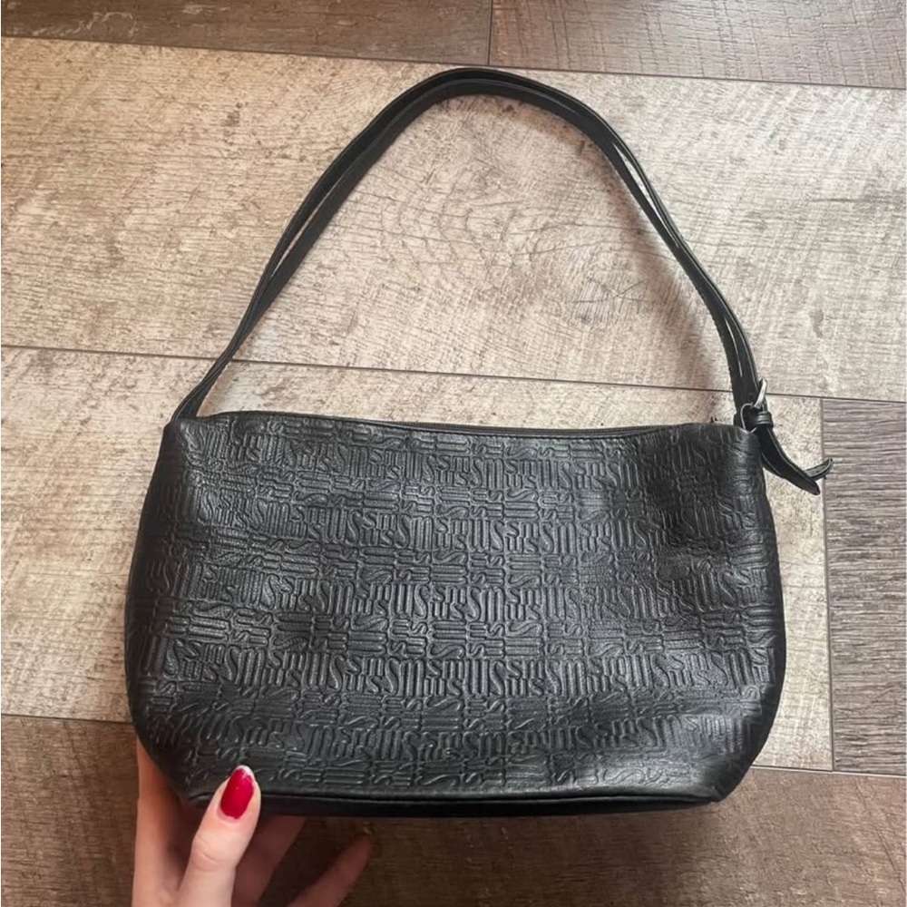 Elegant Black Textured Women's Bag